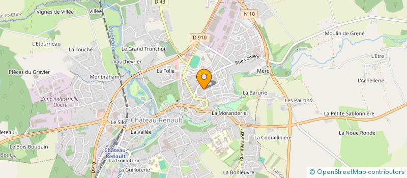 localisation de l'entreprise MADAME LOUISON DURAND à CHATEAU-RENAULT