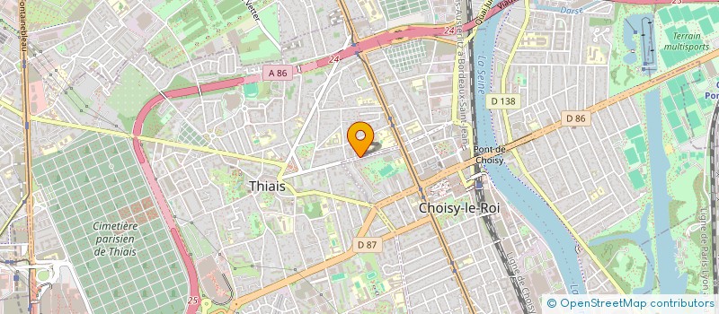 localisation de l'entreprise MADAME LOUIZA AIT OUALI  THIAIS