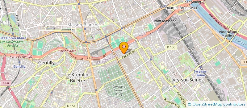 localisation de l'entreprise MADAME LOUIZA BELKAID à IVRY-SUR-SEINE