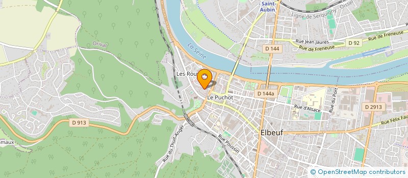 localisation de l'entreprise MADAME LOUIZA BENDJIH  ELBEUF