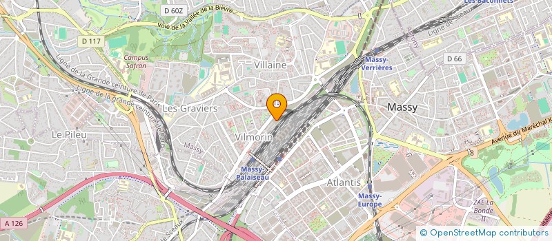 localisation de l'entreprise MADAME LOUIZA BENMESSAOUD  MASSY