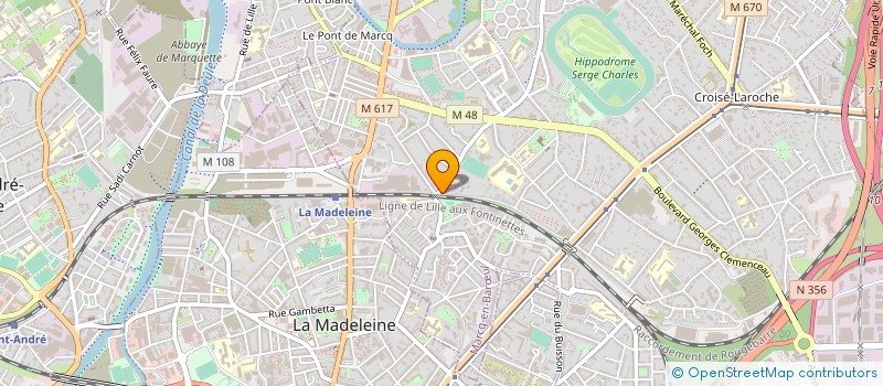 localisation de l'entreprise MADAME LOUIZA BOUCHEDA à MARCQ-EN-BARŒUL