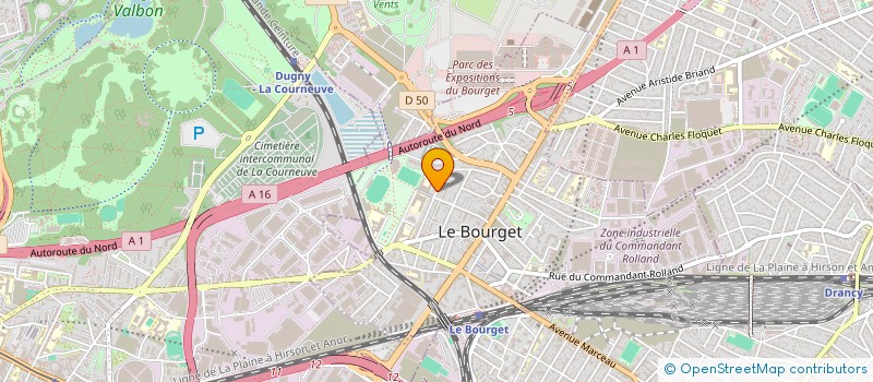 localisation de l'entreprise MADAME LOUIZA CHABANE à LE BOURGET