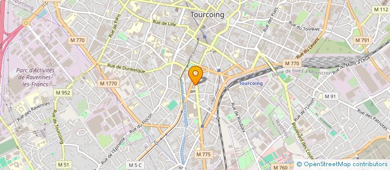 localisation de l'entreprise MADAME LOUIZA GACI à TOURCOING