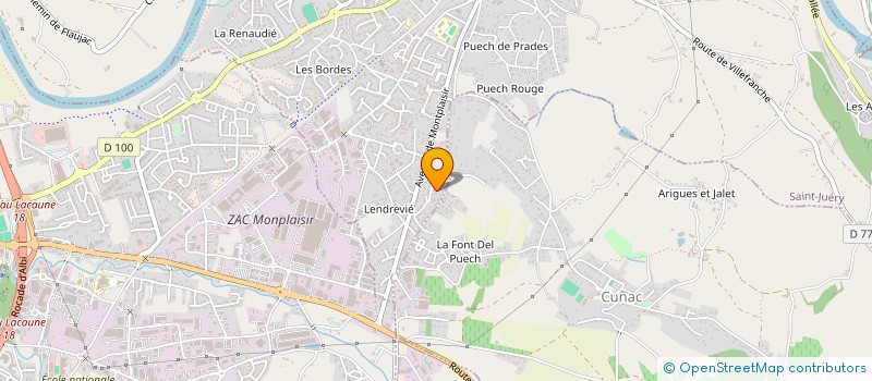 localisation de l'entreprise MADAME LOUIZA HADJ BENNAMANE  SAINT-JUERY