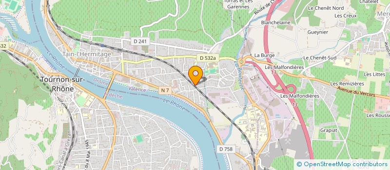 localisation de l'entreprise MADAME LOUIZA LAOUACHERIA  TAIN L HERMITAGE