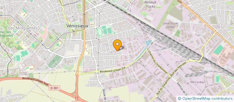 localisation de l'entreprise MADAME LOUIZA MEDJKANE  VENISSIEUX