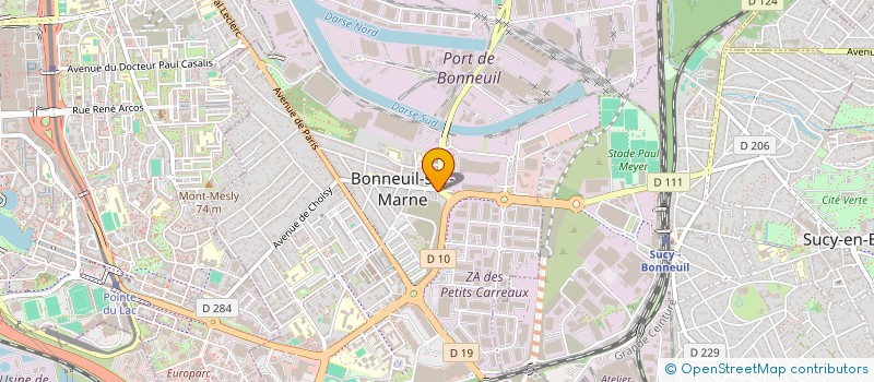 localisation de l'entreprise MADAME LOUIZA MERBOUH  BONNEUIL-SUR-MARNE