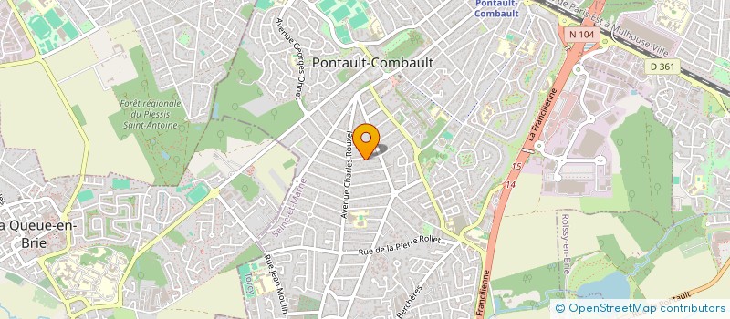 localisation de l'entreprise MADAME LOUIZA MESBAH à PONTAULT-COMBAULT
