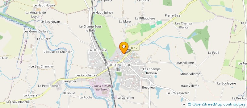 localisation de l'entreprise MADAME LOUIZA NAFA  MONTREUIL-SUR-ILLE