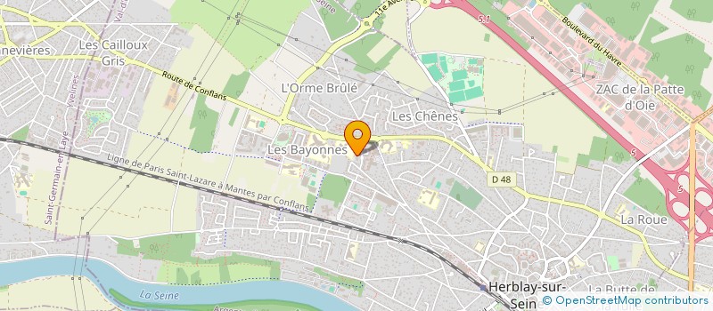 localisation de l'entreprise MADAME LOUIZA NEKMI  HERBLAY-SUR-SEINE