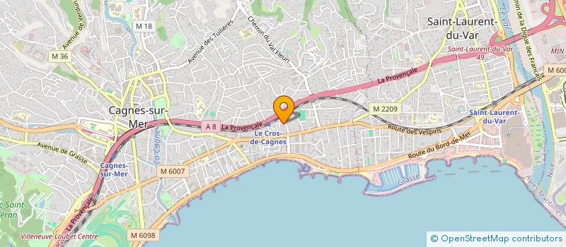localisation de l'entreprise MADAME LOUIZA REZKALLAH à CAGNES-SUR-MER