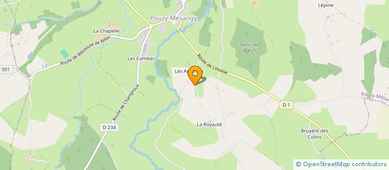 localisation de l'entreprise MADAME LOUIZE VANDENHAUTE  POUZY-MESANGY