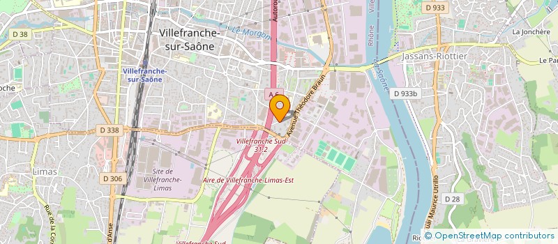 localisation de l'entreprise MADAME LOUKOU KOUAKOU  VILLEFRANCHE-SUR-SAONE