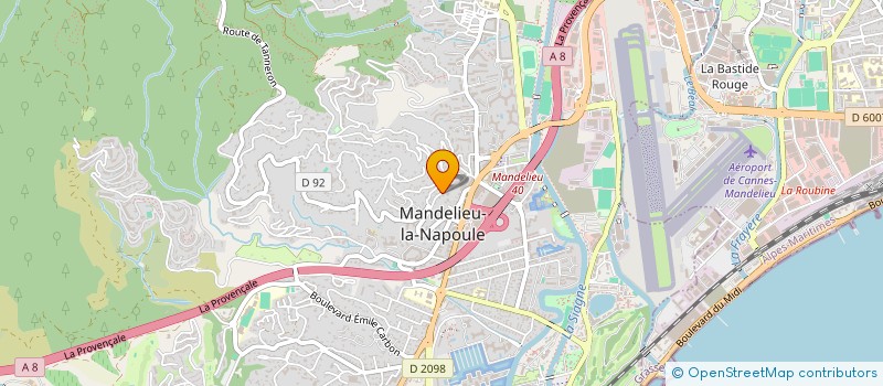 localisation de l'entreprise MADAME LOUNA ALMAIDA  MANDELIEU-LA-NAPOULE