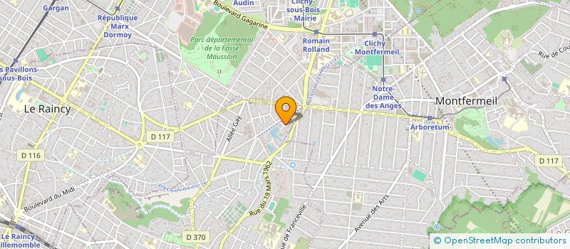 localisation de l'entreprise MADAME LOUNA BELAID à GAGNY