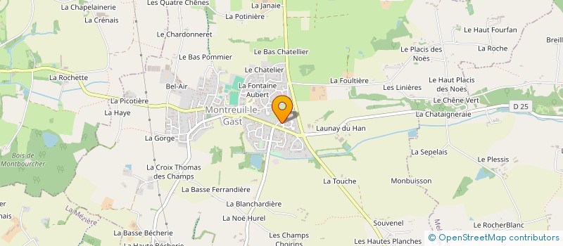 localisation de l'entreprise MADAME LOUNA FERRET à MONTREUIL-LE-GAST