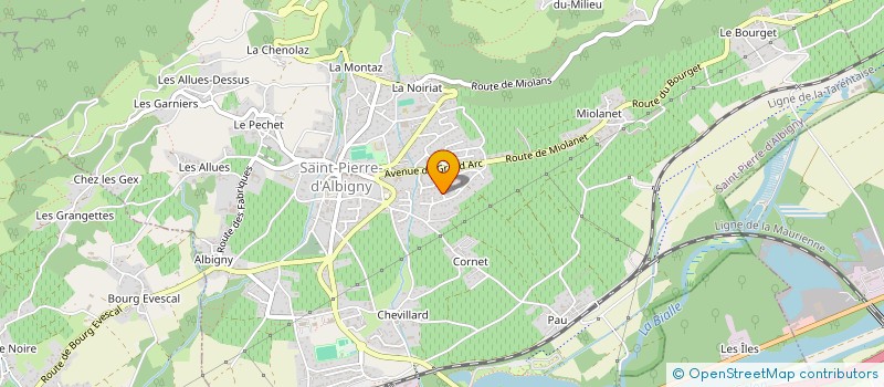 localisation de l'entreprise MADAME LOUNA LAMBERT  SAINT-PIERRE-D'ALBIGNY