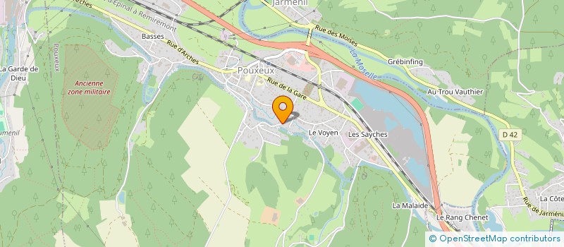 localisation de l'entreprise MADAME LOUNA ROUSSELET  POUXEUX