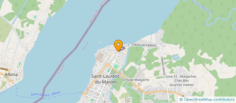 localisation de l'entreprise MADAME LOURDEMYA AIME  SAINT-LAURENT-DU-MARONI