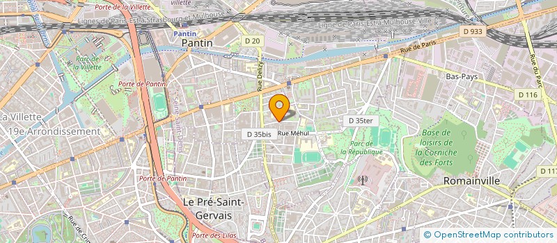 localisation de l'entreprise MADAME LOUSSINEE NAGDIAN  PANTIN