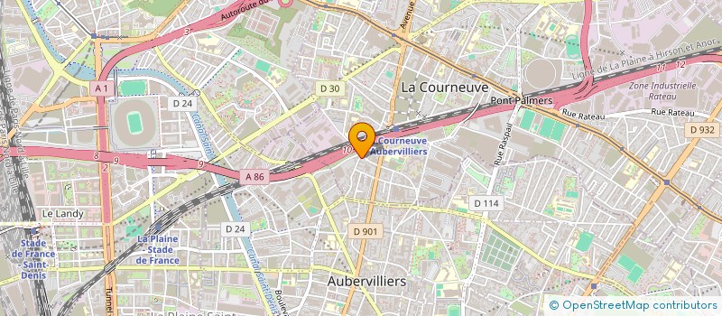 localisation de l'entreprise MADAME LOVENA JEAN PIERRE à LA COURNEUVE