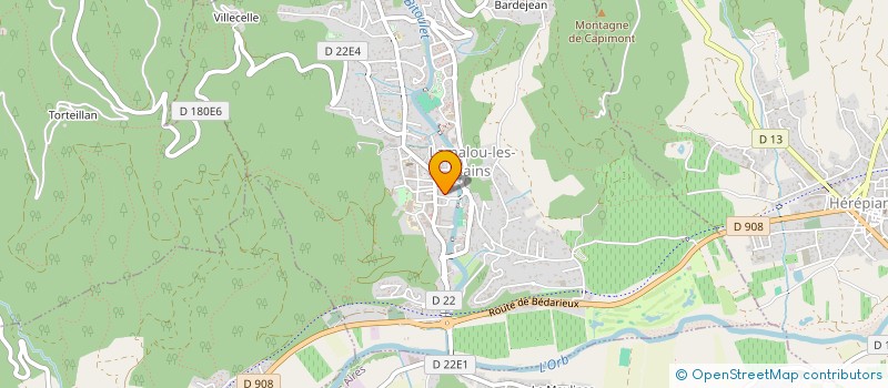 localisation de l'entreprise MADAME LOVENAH L'HUILLIER  LAMALOU-LES-BAINS