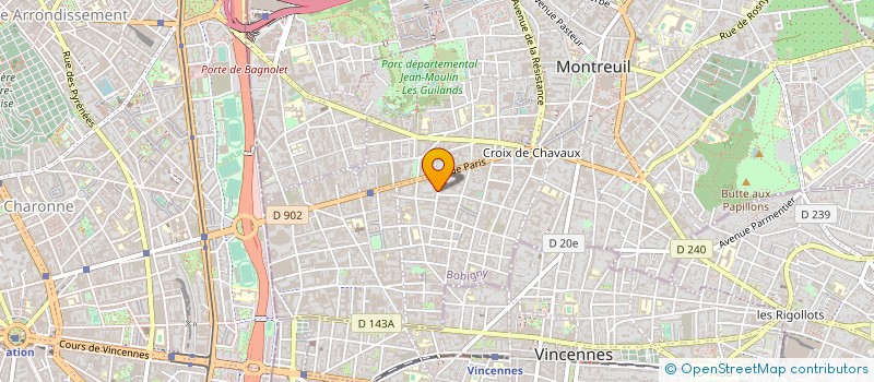 localisation de l'entreprise MADAME LOVETH AIBANGBEE à MONTREUIL