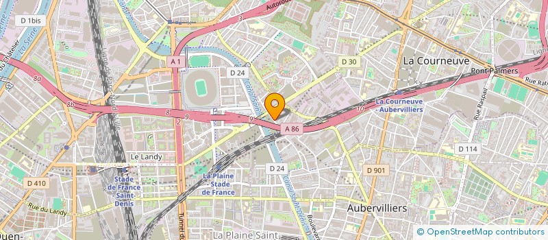 localisation de l'entreprise MADAME LOVETTA MUWAWA  AUBERVILLIERS