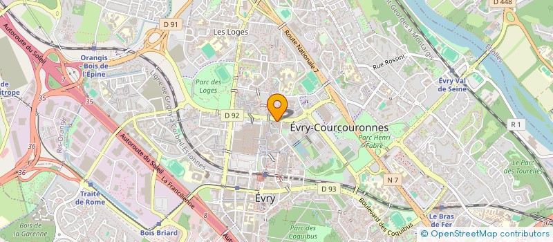 localisation de l'entreprise MADAME LOVY MOISSAGA  EVRY-COURCOURONNES