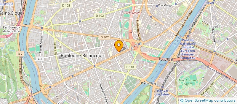 localisation de l'entreprise MADAME LOWRI MERCER-MARTINSON à BOULOGNE-BILLANCOURT