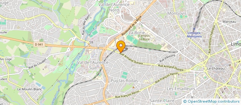 localisation de l'entreprise MADAME LOYSA DESPLOMBINS à LIMOGES