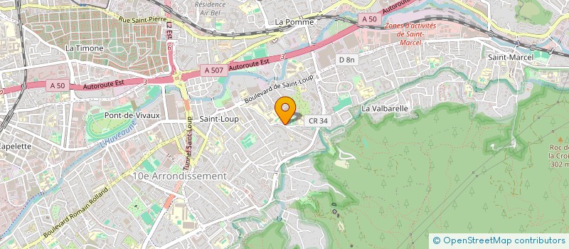 localisation de l'entreprise MADAME LUANA AKKOUCHE  MARSEILLE 10E ARRONDISSEMENT