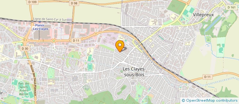 localisation de l'entreprise MADAME LUANA DE FIGUEIREDO PEREIRA à LES CLAYES-SOUS-BOIS