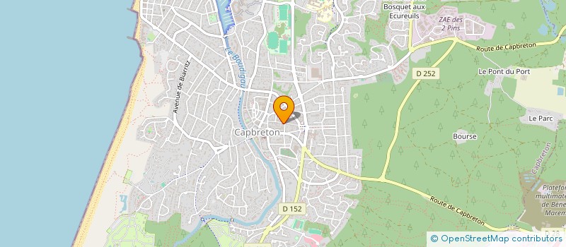 localisation de l'entreprise MADAME LUANA GONCALVES RANGEL DO PRADO  CAPBRETON