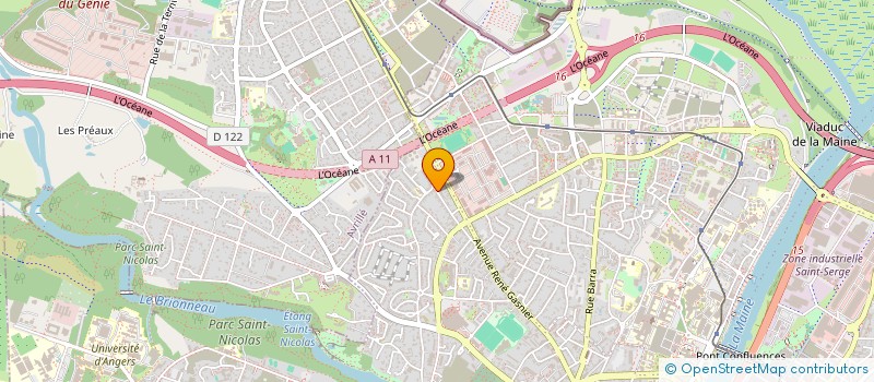 localisation de l'entreprise MADAME LUANA QUARESMA DA COSTA  ANGERS