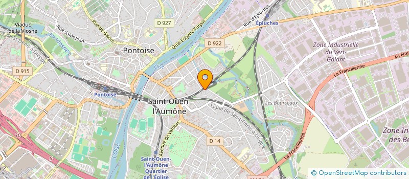 localisation de l'entreprise MADAME LUANA RIBEIRO à SAINT-OUEN-L'AUMONE