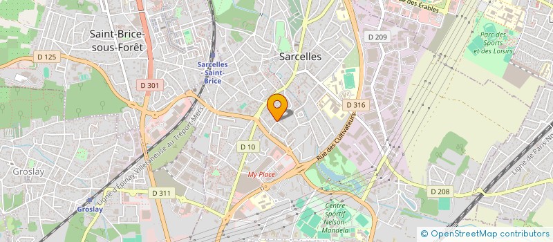 localisation de l'entreprise MADAME LUANA SHIRLEY HAZAN  SARCELLES