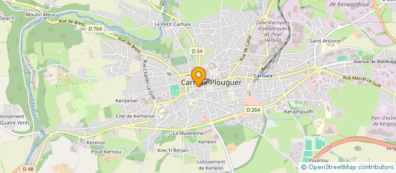 localisation de l'entreprise MADAME LUANE JAUNY à CARHAIX-PLOUGUER