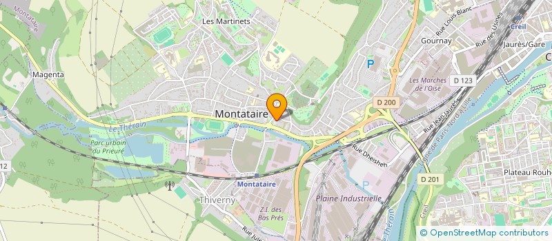 localisation de l'entreprise MADAME LUBELIA RIBEIRO DA SILVA  MONTATAIRE