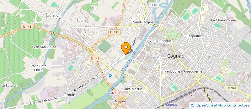 localisation de l'entreprise MADAME LUBOMIRA CHINKOV à COGNAC