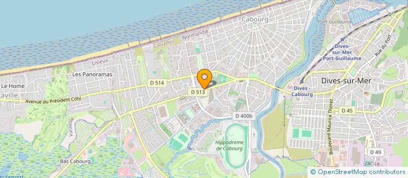 localisation de l'entreprise MADAME LUCE LEFRANC  CABOURG