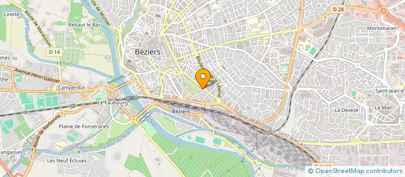localisation de l'entreprise MADAME LUCE MAIGNAN à BEZIERS