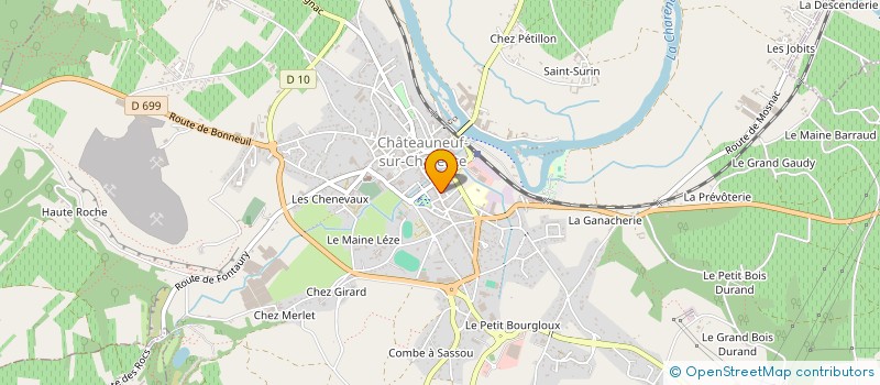 localisation de l'entreprise MADAME LUCE VERONEZE à CHATEAUNEUF-SUR-CHARENTE