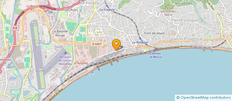 localisation de l'entreprise MADAME LUCEINNE BONNET à CANNES