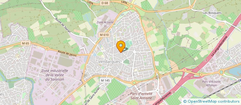 localisation de l'entreprise MADAME LUCETTE BASTIDE à VENDARGUES