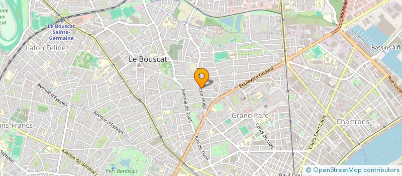 localisation de l'entreprise MADAME LUCETTE BAUDOUIN  LE BOUSCAT