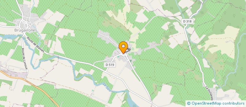 localisation de l'entreprise MADAME LUCETTE BAURET  LOUPIA