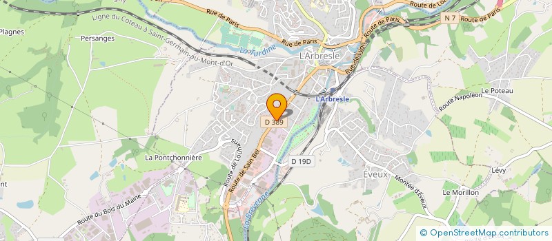 localisation de l'entreprise MADAME LUCETTE BELLEDENT  L'ARBRESLE