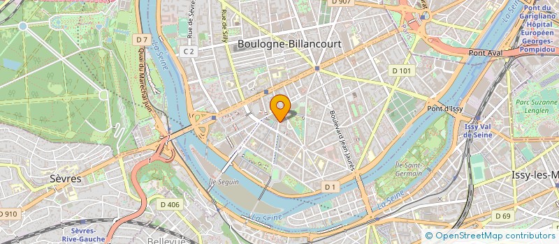 localisation de l'entreprise MADAME LUCETTE BERGER à BOULOGNE-BILLANCOURT